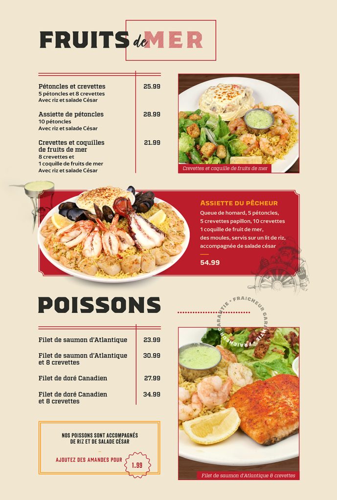 Fruits de mer et poissons